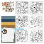 Findit Color - Cozy Colouring Cards Set - Winter Friends