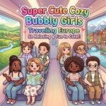 Findit Color - Coloring Book - Super Cute Cozy Bubbly Girls Traveling Europe