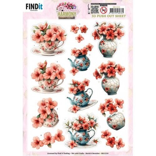 3D Pushout Sheet – Berries Beauties – Blooming Harmony – Blooming Elegance