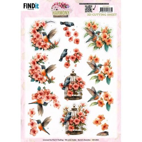 3D Cutting Sheet – Berries Beauties – Blooming Harmony – Serenade
