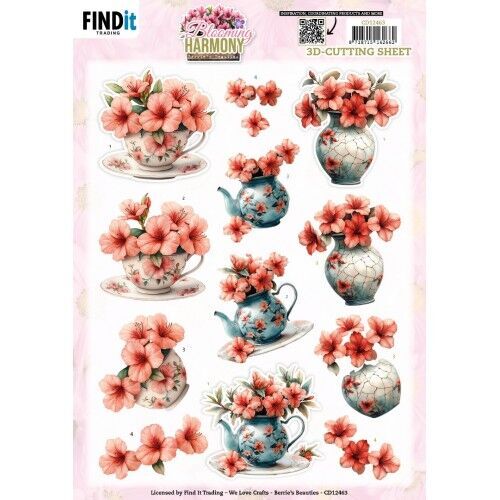 3D Cutting Sheet – Berries Beauties – Blooming Harmony – Elegance