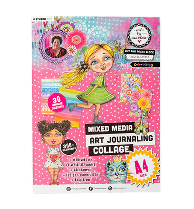 ABM Collage Paper Pad Color-happy Art by Marlene nr. 453