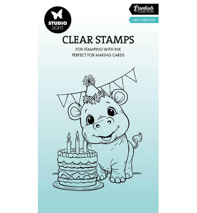SL Clear Stamps Hippo Birthday Essentials nr. 950