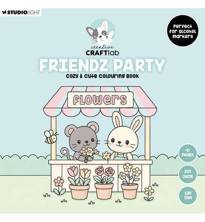 Creative Craftlab Coloring book Friendz Party Friendz – 47 Sheets nr. 07