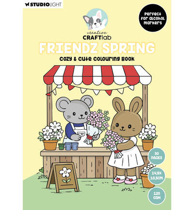 Creative Craftlab Coloring book Friendz Spring Friendz – 30 Sheets nr. 09