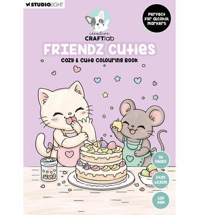 Creative Craftlab  Coloring book Friendz Cuties Friendz 30 Sheets nr. 10