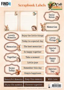 Berrie's Beauties Scrapbook Labels - Cute Animals - ENG