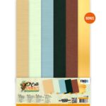 Linnen Cardstock Pack - Berries Beauties - Cute Animals - A4