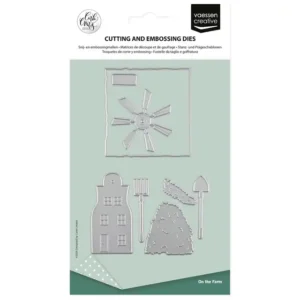 Vaessen Creative • Snij- en Embossingmallen by Carla Creates On the Farm 8st.