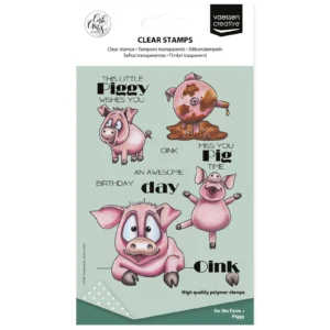 Vaessen Creative • Clear Stamps by Carla Creates Piggy on the Farm 19st.