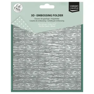 Vaessen Creative • Embossing Folder by Carla Creates Wood on the Farm 15x15cm