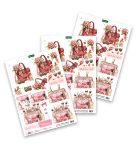 Katy Sue Designs 3D die-cut decoupage - Blush & Bloom Beauty Bag