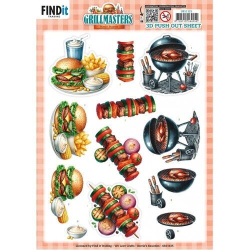 3D Pushout Sheet – Berries Beauties – Grillmasters – Flame Grilled Favorites
