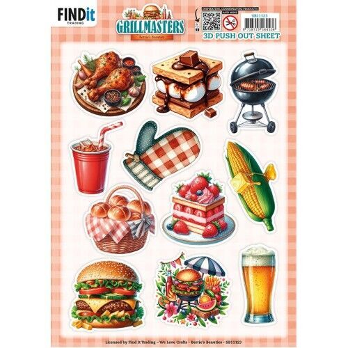 3D Pushout Sheet – Berries Beauties – Grillmasters – Assorti