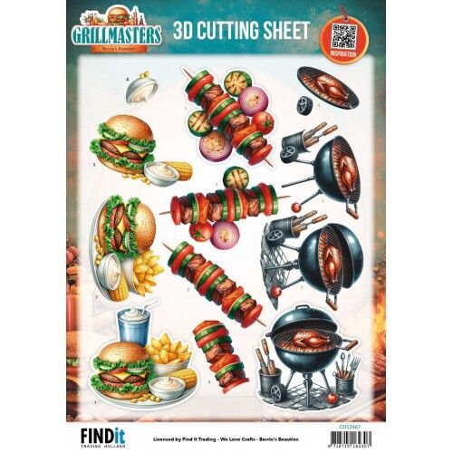 3D Cutting Sheet – Berries Beauties – Grillmasters – Flame Grilled Favorites