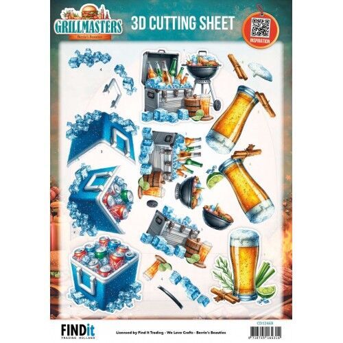 3D Cutting Sheet – Berries Beauties – Grillmasters – BBQ Brews