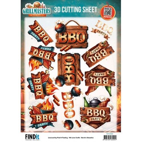 3D Cutting Sheet – Berries Beauties – Grillmasters – Backyard Feast