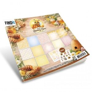 Linen Cardstock Pack - Berries Beauties - Sweet Honey Bees - A4