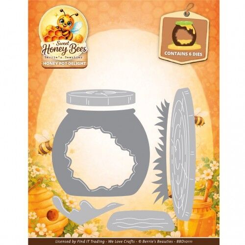 Dies – Berries Beauties – Sweet Honey Bees – Bee Happy Windows