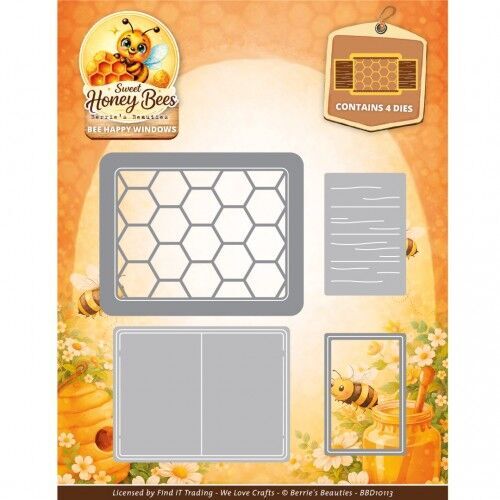 Cutting Sheet – Berries Beauties – Sweet Honey Bees – Small Elements