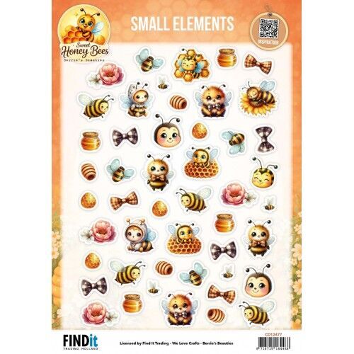 Cutting Sheet – Berries Beauties – Sweet Honey Bees – Mini