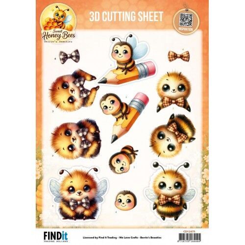 3D Cutting Sheet – Berries Beauties – Sweet Honey Bees – Honeycomb Friends