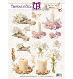Creatief Art - 3D Doordrukvel - In Loving Memory 01