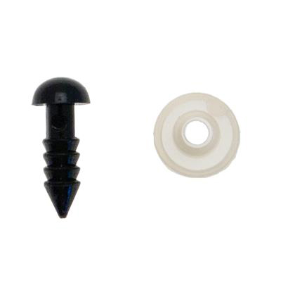 Stafil – Safety eyes black, ø8mm / 10pcs