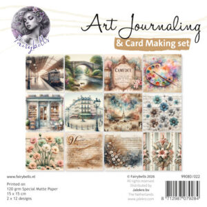 Art Journaling Fairybells Backgrounds set 22 - Paris