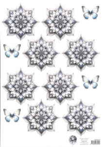 Fairybells combi knipvel voor pop-up en decoupage - blauw A