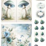 Fairybells combi knipvel voor pop-up en decoupage - blauw C