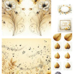 Fairybells combi knipvel voor pop-up en decoupage - geel C