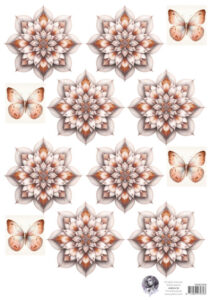 Fairybells combi knipvel voor pop-up en decoupage - roze A