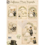 Juffrouw Muis Knipsel - Romantic weddingmice