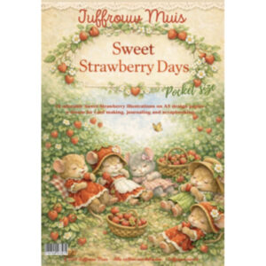 Juffrouw Muis Cardstock - Sweet strawberry days