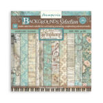 Symphony - Scrapbooking Printed Small Pad Backgrounds for Art and Craft - 10 sheets
