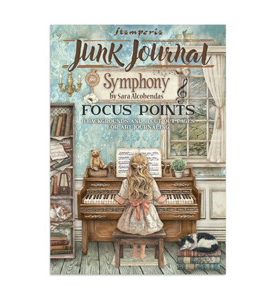 Symphony – Printed Art Junk Journal Focus Points for Art and Craft A5