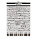 Symphony - Cut laser stencil for Art and Craft - Music