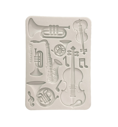 Symphony – Silicon mould Designs A5 for Art and Craft – Musical instruments
