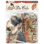 Oriental Garden - Printed decorative Die cuts for Art and Craft