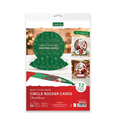 Katy Sue Designs Circle Rocker kaarten en enveloppen, Christmas