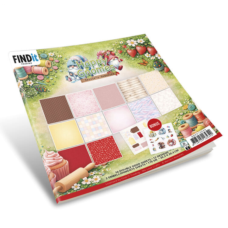 Paperpack – Berries Beauties – Happy Gnomes 20 x 20 cm