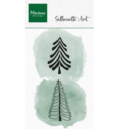 Marianne Design Clear Stamp, Silhouette Art – Jolly Trees