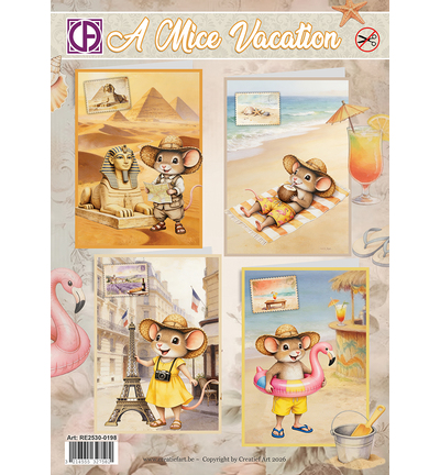Creatief Art – Kaartenpakket – A Mice Vacation