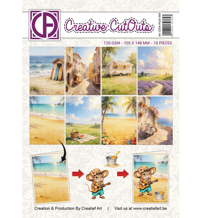 Creatief Art – Collagepapier – A Mice Vacation A6