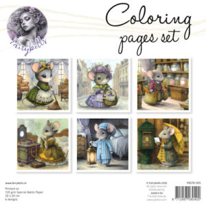 Fairybells - Coloring pages set 5 - 99078/005 20*20cm