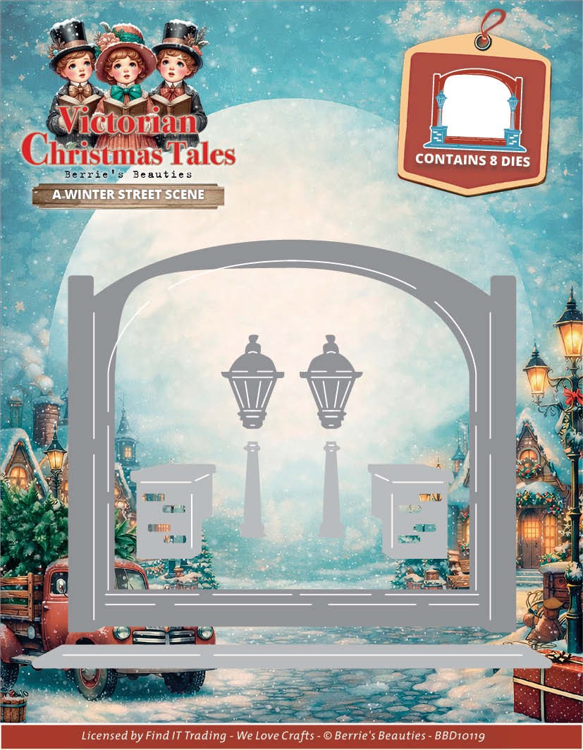 Dies – Berries Beauties – Victorian Christmas Tales – A Winter Street Scene