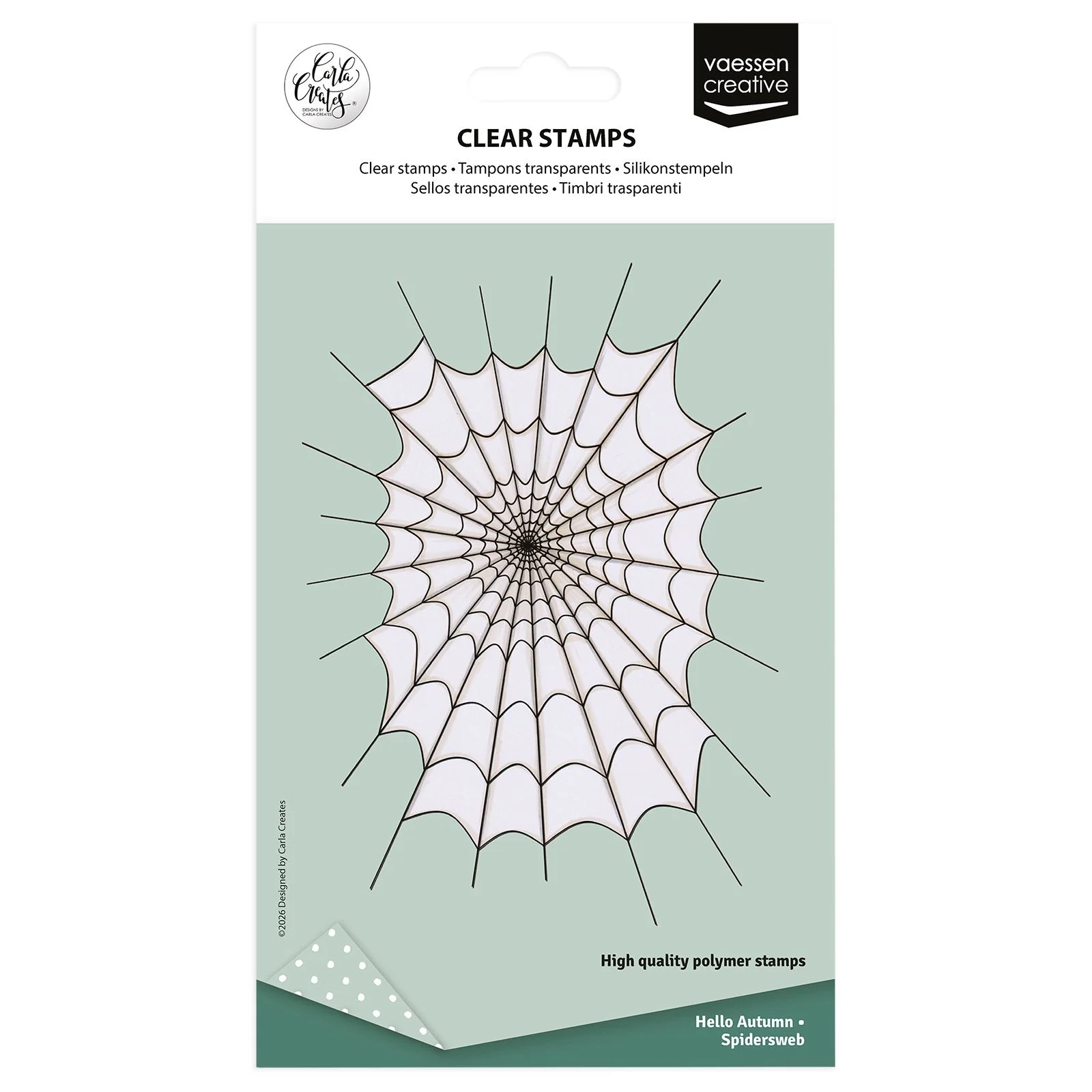 Vaessen Creative • Clear Stamps by Carla Creates Spiderweb