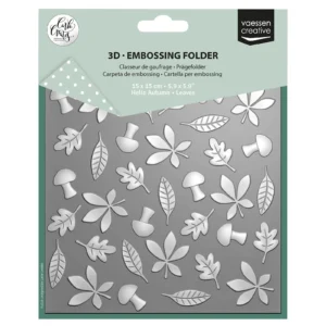 Vaessen Creative • Embossing Folder by Carla Creates Leaves 15x15cm