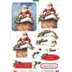 Katy Sue Designs 3D die-cut decoupage, Santa Stop Here